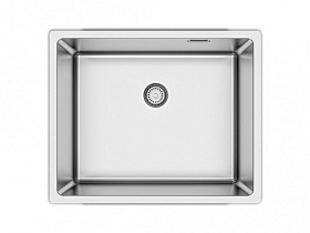 Мойка для кухни Longran Techno TEB500.400-G-10P (толщина 1мм., радиус 15мм.) прямоуг. 54х44 глуб. 20см (толщ.1мм) вып. 3 1/2" (подстольная) нержаве