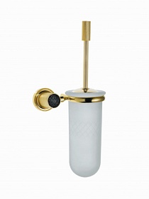 Ерш для унитаза настенный Boheme Royal Cristal 10933-G-B латунь/стекло золото