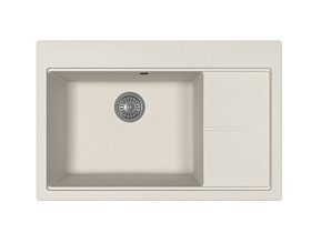 Мойка для кухни Florentina Россана 780 20.500.C0780.202 прямоуг. 78х51 глуб. 20см вып. 3 1/2" (врезная) крыло справа шампань