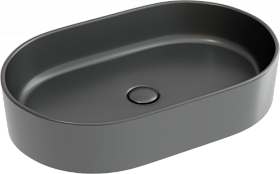 Раковина (умывальник) Ceramica Nova Element 60 антрацит накладная (чаша на столешницу) CN6048MDH Водяной