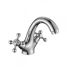 Смеситель для умывальника (раковины) DecoRoom DR54 DR54011 хром латунь