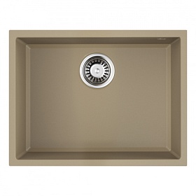 Мойка для кухни Omoikiri Tedori 54-U-CH 4993990 прямоуг. 55х42 глуб. 20см (толщ.10мм) вып. 3 1/2" (подстольная) шампань Водяной