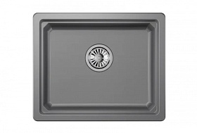 Мойка для кухни Granula KS-5501U алюминиум прямоуг. 55х45 глуб. 22см вып. 3 1/2" (подстольная) алюминиум