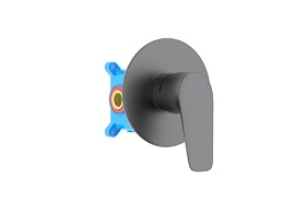 Смеситель для душа внеш. и скрытая часть (в сборе) Aquatek Бетта AQ1166BGM черный хром латунь Водяной