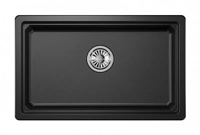 Мойка для кухни Granula KS-7303U шварц прямоуг. 73х45 глуб. 22см вып. 3 1/2" (подстольная) шварц
