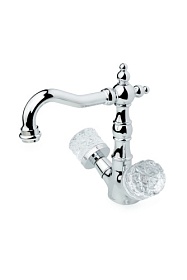 Смеситель для умывальника (раковины) Boheme Crystal 272-CRST хром латунь