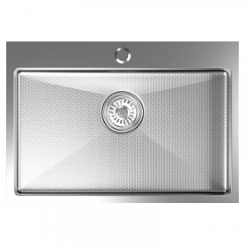 Мойка для кухни Mixline Pro 552936 прямоуг. 65х45 глуб. 22см (толщ.3мм) вып. 3 1/2" (врезная) PVD нано сатин