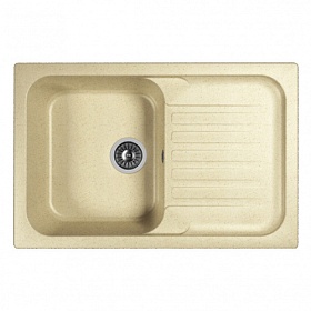 Мойка для кухни Dr.Gans Адель 25.090.C0780.402 прямоуг. 78х51 глуб. 20см вып. 3 1/2" (врезная) крыло универсал дюна