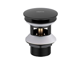 Донный клапан 1 1/4" Aquatek AQ6002MB черный