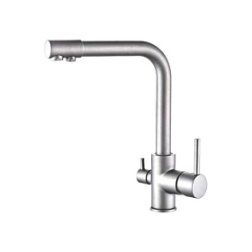 Смеситель для кухни (мойки) Ledeme H55 L4055A-3 с переключ.для фильтра питьевой воды нерж.сталь латунь