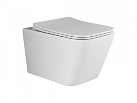 Унитаз подвесной Ceramica Nova Metric безободковый смыв сид.дюр. микролифт CN3007