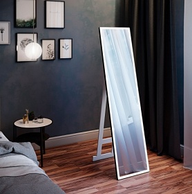 Зеркало Континент Tower Led Black 45 черное LED подсветка ЗЛП1095