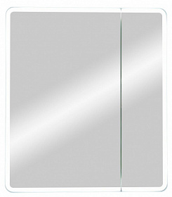 Зеркало-шкаф Континент Emotion Led 70x80 белое LED подсветка МВК029 Водяной