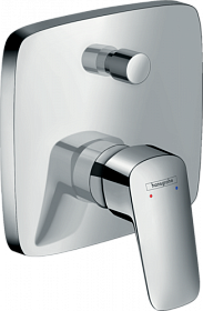 Смеситель для ванны/душа (короткий излив) (внешняя часть) Hansgrohe Logis 71405000 хром латунь
