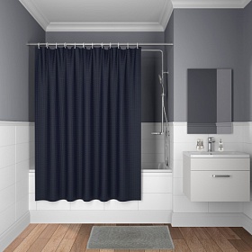 Штора для ванной Iddis Decor 180х200 полиэстер D28P218i11 темно-синий Водяной