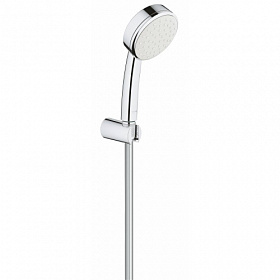 Душевая лейка с шлангом и держателем Grohe Tempesta New Cosmopolitan 26084002 хром Водяной