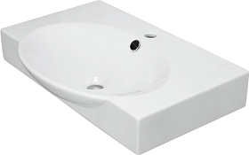 Раковина (умывальник) Sanita Luxe Infinity 65 F01 подвесная WB.FN/Infinity/65-C/WHT.G/S1 Водяной