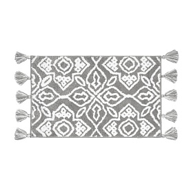 Коврик для ванной комнаты Iddis Decor 80х50 термопластичная резина TPR / микрофибра серый Водяной