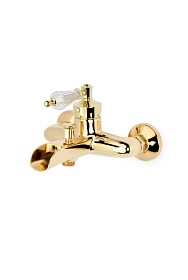 Смеситель для ванны/душа (короткий излив) Boheme Vogue Swarovski 213-SW каскадный излив золото латунь