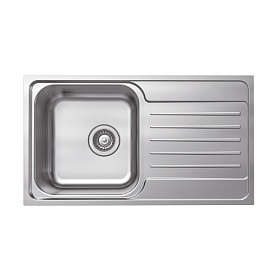 Мойка для кухни Iddis Sound SND78SDi77 прямоуг. 78х44 глуб. 18см (толщ.0,8мм) вып. 3 1/2" (врезная) крыло универсал хром Водяной