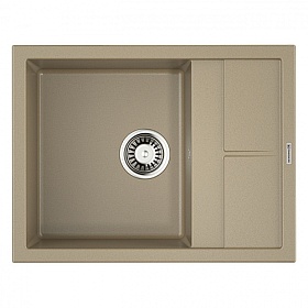 Мойка для кухни Omoikiri Sumi 65-СH 4993677 прямоуг. 65х50 глуб. 23см (толщ.10мм) вып. 3 1/2" (врезная) крыло универсал шампань