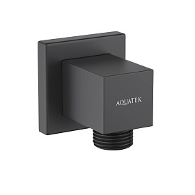 Шланговое подключение для душа Aquatek AQ2458MB латунь чёрное