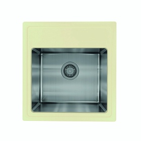 Мойка для кухни Florentina Комби 480 21.455.B0480.202 прямоуг. 48х51 глуб. 23см (толщ.1мм) вып. 3 1/2" (врезная) шампань