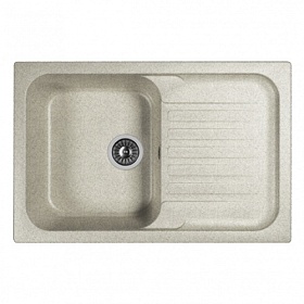 Мойка для кухни Dr.Gans Адель 25.090.C0780.408 прямоуг. 78х51 глуб. 20см вып. 3 1/2" (врезная) крыло универсал серая
