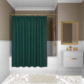 Штора для ванной Iddis Decor 180х200 полиэстер D29P218i11 зеленый Водяной