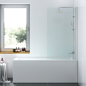 Шторка на ванну жёст. 80х140 Damixa Skyline DX35WBS-D080-140MT распашная