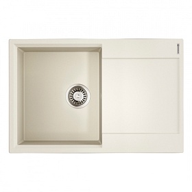 Мойка для кухни Omoikiri Daisen 78-PA 4993323 прямоуг. 78х51 глуб. 23см (толщ.10мм) вып. 3 1/2" (врезная) крыло универсал пастила
