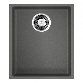 Мойка для кухни Omoikiri Bosen 38-U-PL 4993230 прямоуг. 38х44 глуб. 22см (толщ.10мм) вып. 3 1/2" (подстольная) платина