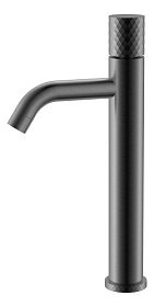 Смеситель для умывальника (раковины) Boheme Stick Gun Metal Diamond 122-GM gun metal латунь