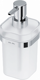 Дозатор жидкого мыла 0,2 л стекло/металл AM.PM Func A8F36900 хром/белый Водяной