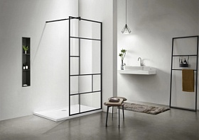 Душевая перегородка 100х200 Aquatek Walk In AQ WIW Print 10020BL