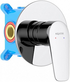 Смеситель для душа внеш. и скрытая часть (в сборе) Aquatek Бетта AQ1166CR хром латунь