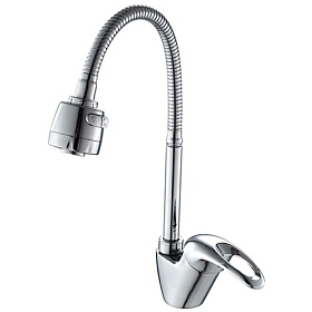 Смеситель для кухни (мойки) Frap H03 F4303 гибкий излив хром латунь Водяной