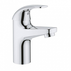 Смеситель для умывальника (раковины) Grohe Curve 32848000 хром латунь Водяной