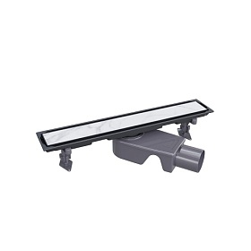 Водоотводящий жёлоб RGW Shower Drain SDR-22-40 B решётка с щелью для воды двухсторонняя (под плитку) черная 47212240-04