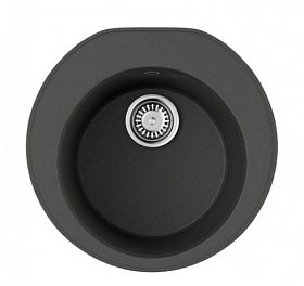 Мойка для кухни Omoikiri Miya 50R-PL 4993511 круглая 50,5х49 глуб. 21см (толщ.10мм) вып. 3 1/2" (врезная) платина