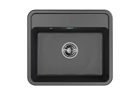 Мойка для кухни Granula Standart ST-5601 чёрный прямоуг. 56х50 глуб. 19см вып. 3 1/2" (врезная) чёрная