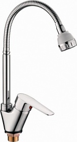 Смеситель для кухни (мойки) Loffrey H802 LF84302 гибкий излив хром цинк
