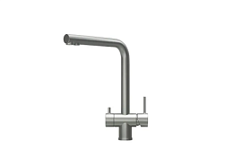 Смеситель для кухни (мойки) Granula Kitchen Space KS-7011 сталь матовая с переключ.для фильтра питьевой воды нерж.сталь нерж. сталь