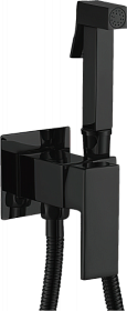 Смеситель для унитаза Haiba HB12-7 HB5512-7 с гигиеническим душем чёрный латунь