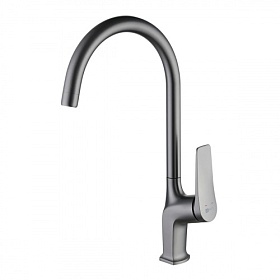 Смеситель для кухни (мойки) Lemark Bronx LM3705GM графит латунь