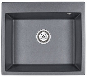 Мойка для кухни Granula GR-6001 прямоуг. 60х52 глуб. 20см вып. 3 1/2" (врезная) шварц