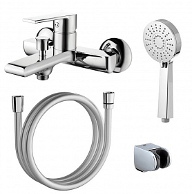 Смеситель для ванны/душа (короткий излив) Azario Faro AZ-PS23459C хром латунь Водяной