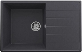 Мойка для кухни Ulgran Quartz Prima 780 Prima 780-08 прямоуг. 78х50 глуб. 18см вып. 3 1/2" (врезная) крыло универсал космос