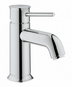 Смеситель для умывальника (раковины) Grohe BauClassic 23162000 хром латунь Водяной