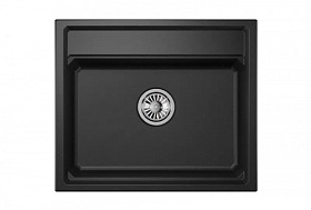 Мойка для кухни Granula KS-6003 черный прямоуг. 60х51 глуб. 24,5см вып. 3 1/2" (врезная) чёрная